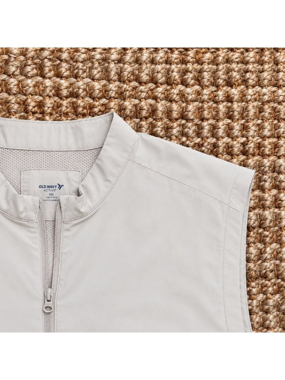 Old Navy Men’s Beige Vest Mens (2XL) Jacket Full Zip